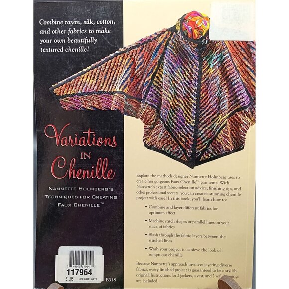 Variations In Chenille Book By Nannette Holmberg Techniques For Faux Chenille - Picture 2 of 2